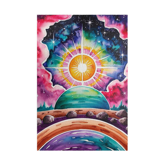 Galactic Sunrise Jigsaw Puzzle, Space Themed Puzzle with Stars Nebulae and Asteroids, Family Game Night Activity, Puzzle Enthusiast Hobbyist 1014 pcs (Vertical) Puzzle The Puzzle Chest