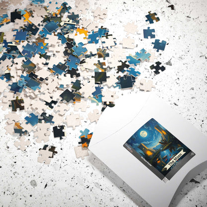 The Moon Jigsaw Puzzle - Tarot Style Moonlit Castle, 110-1014 Piece Ideal for Family Game Night, Puzzle Lover Gift, Mindfulness Activity Puzzle The Puzzle Chest