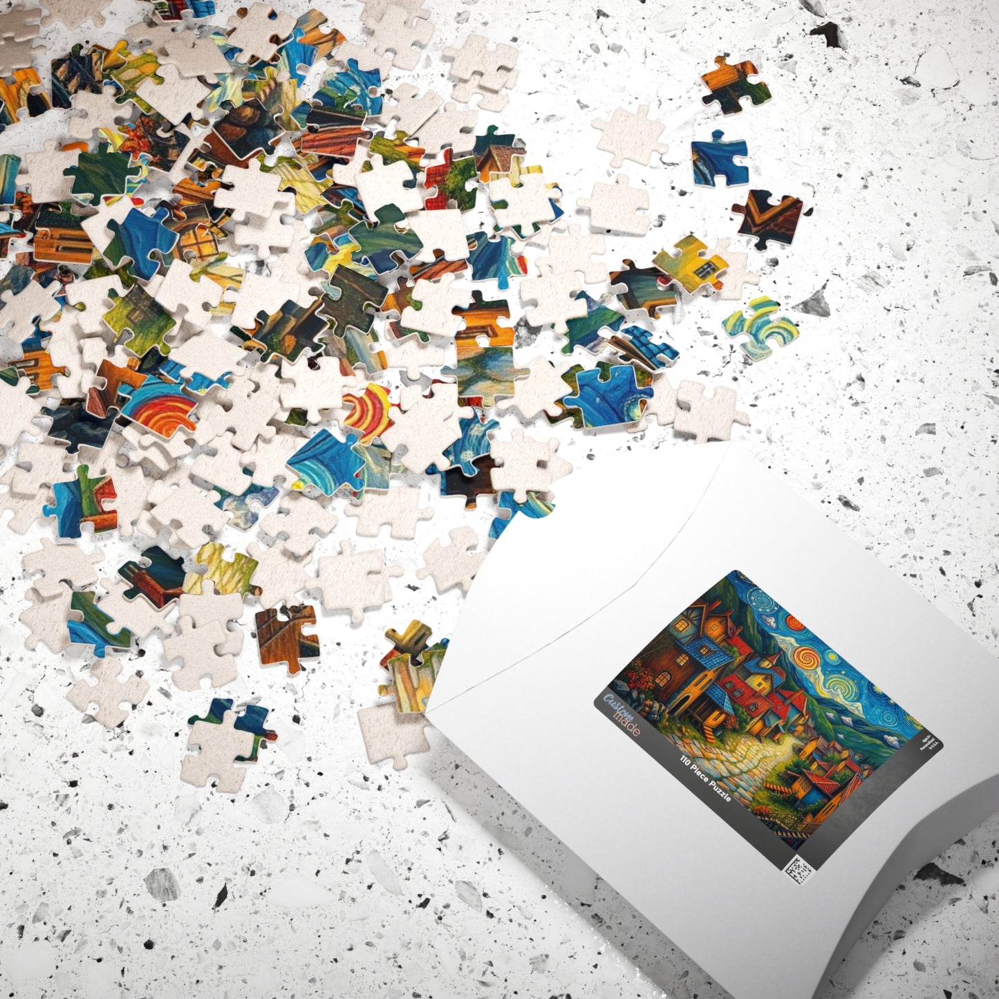 Charming Village Jigsaw Puzzle - Perfect for Family Fun, Adult Gift for Puzzle Lovers, Home Entertainment, Rainy Day Activity, Cozy Night In The Puzzle Chest