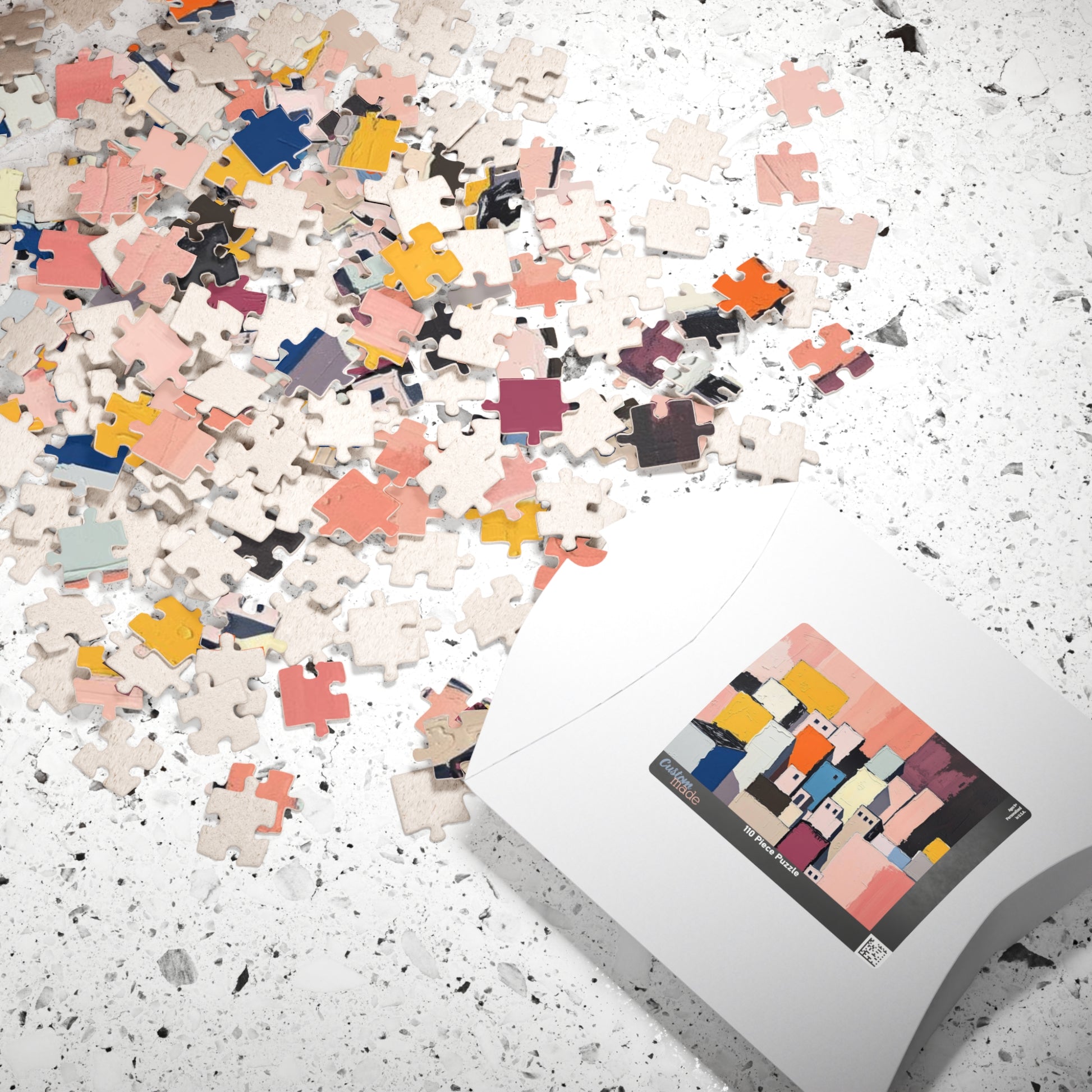 Abstract Cityscape Jigsaw Puzzle - Artistic Puzzle for Relaxation, Home Entertainment, Gift for Adults, Family Fun, Unique Art Experience Puzzle The Puzzle Chest