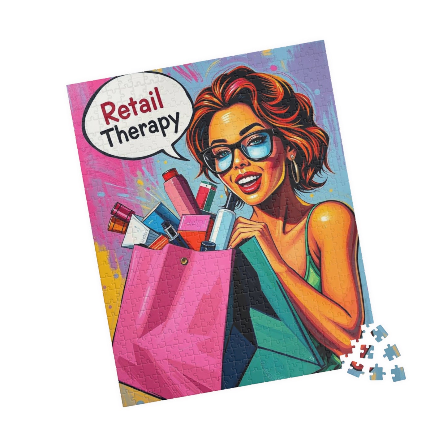 Retail Therapy Puzzle - Pop Art Jigsaw Puzzle for Adults, Perfect for Relaxation, Gift for Puzzle Lover, Fun Indoor Activity, Family Night Puzzle The Puzzle Chest