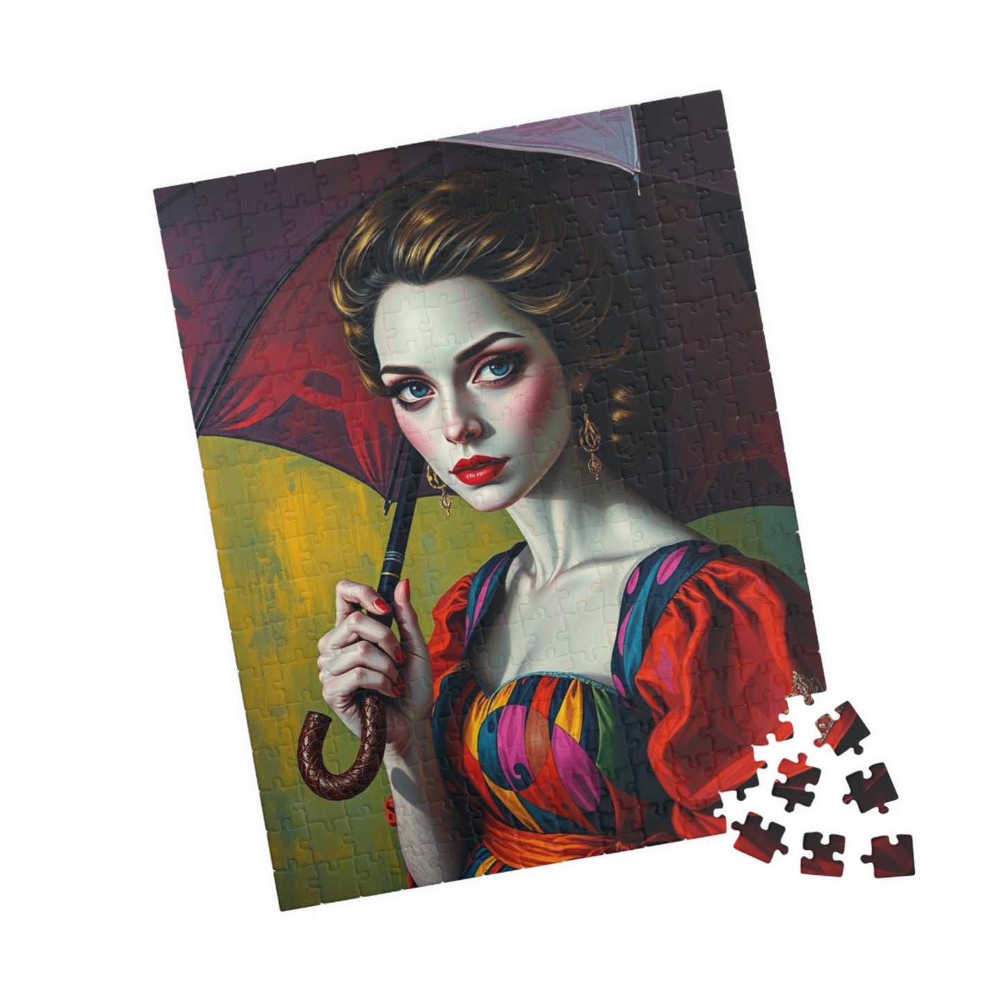 Vintage Woman Portrait Jigsaw Puzzle - 110-1014 Pieces, Gift for Art Lovers, Home Entertainment Family Fun, Rainy Day Activity, Collectible Puzzle The Puzzle Chest