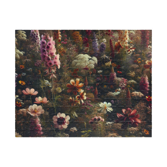 Wildflower Patch Puzzle, 110-1014 Piece Botanical Art Challenging Jigsaw, Tabletop Game for Quiet Family Time Activity, Puzzle Lover Gift 252 pcs (Horizontal) Puzzle The Puzzle Chest