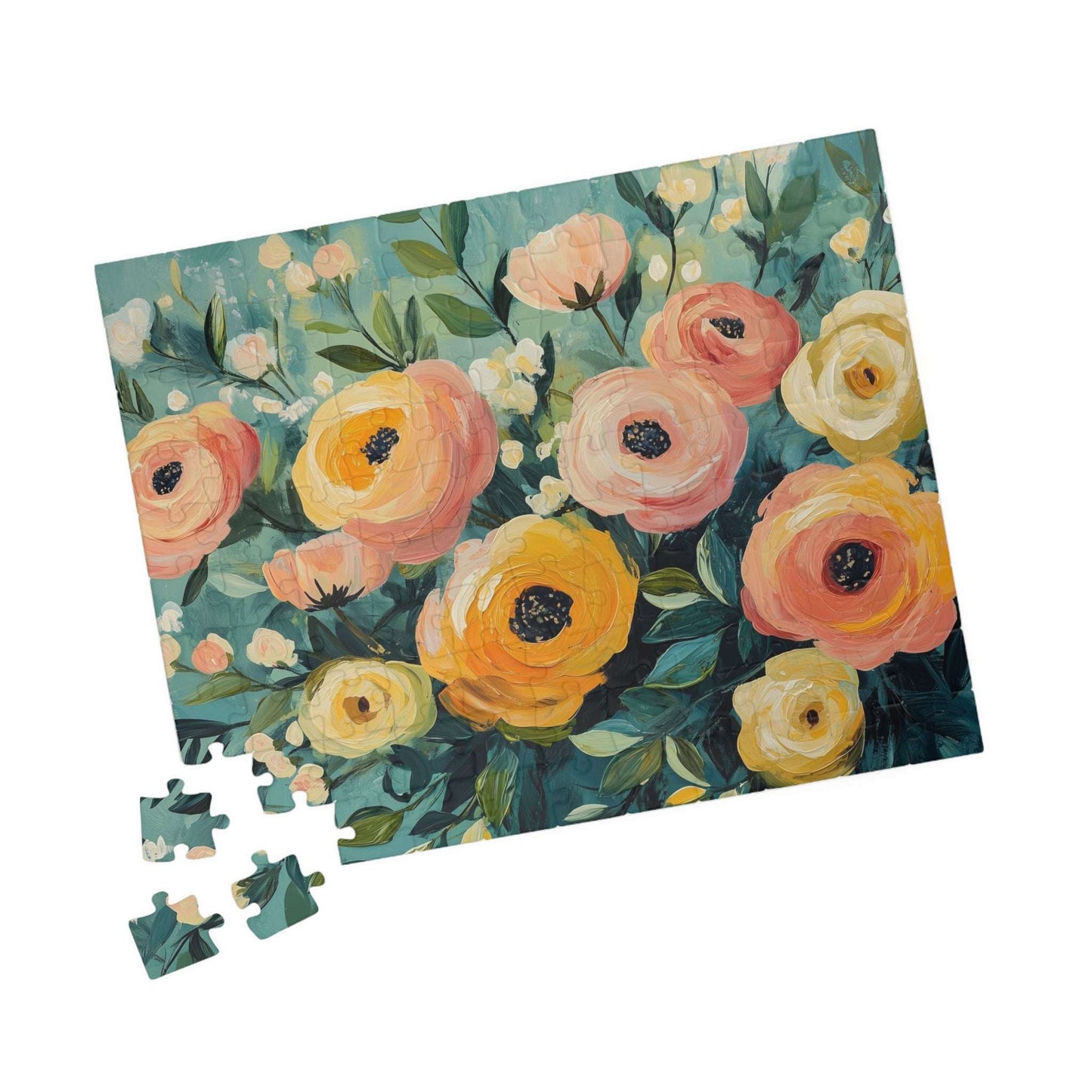 Floral Ranunculus Jigsaw Puzzle — Spring Flower Puzzle