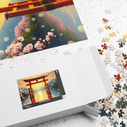 Japanese Torii Gate Jigsaw Puzzle, Mindfulness Activity for Adult, Gift Ideas for Friends, Family Bonding Home Entertainment, Relaxing Hobby