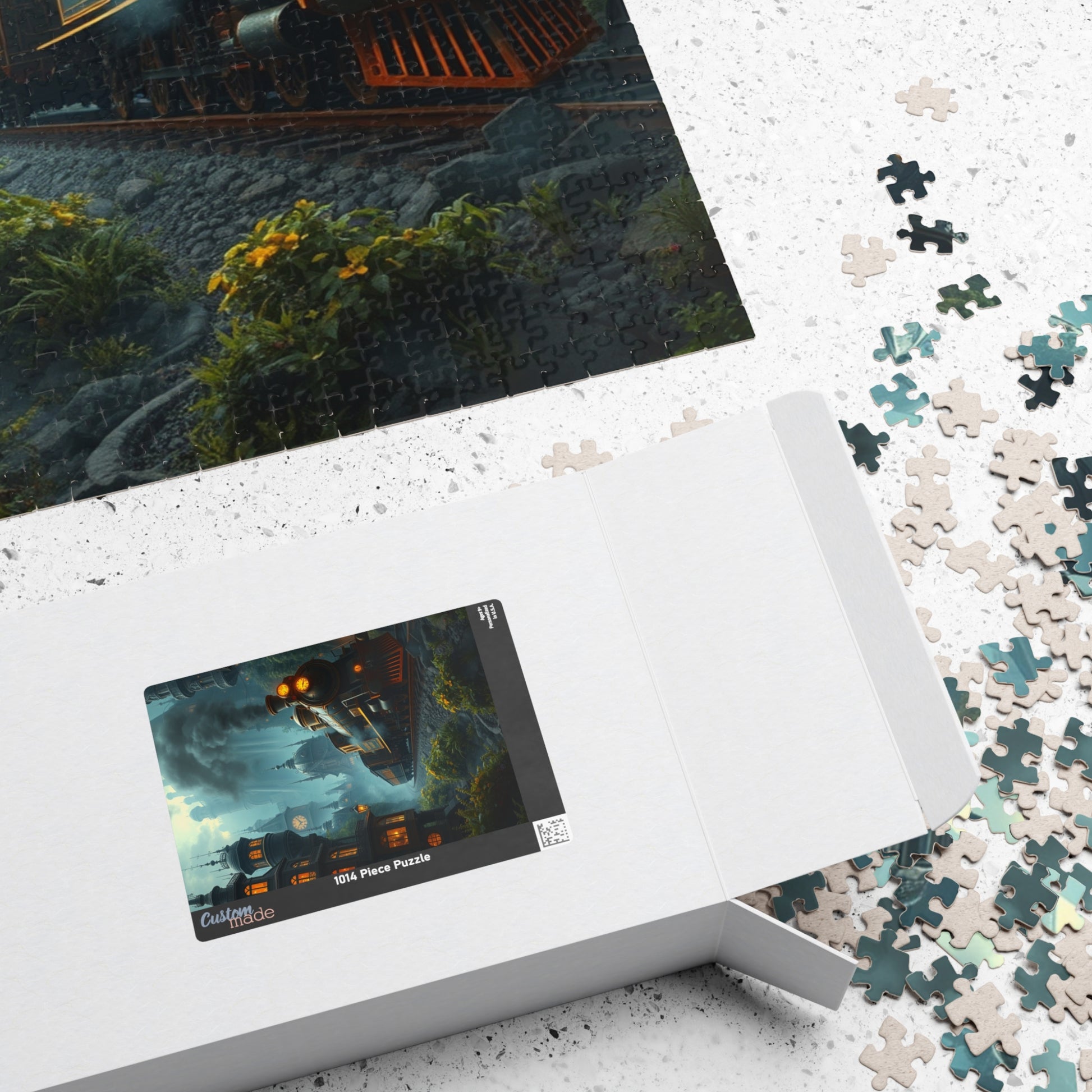 Steampunk Mystical Train Puzzle - Enchanting Steam Engine Design, Perfect for Gifts, Family Fun, Relaxing Activities, Puzzle Lovers Puzzle The Puzzle Chest