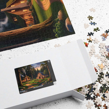 Secluded Farmstead Puzzle, Cozy Cabin Landscape Jigsaw Game, Outdoor Vibes, Solo Fun, Gift for Game Night, 110-1014 Piece, Family Activity Puzzle The Puzzle Chest