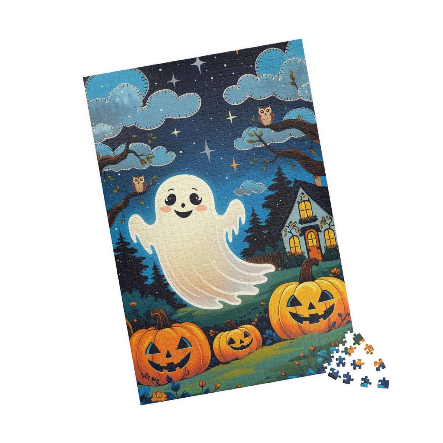 Pumpkin Patch Halloween Ghost Jigsaw Puzzle 110-1014 Pieces