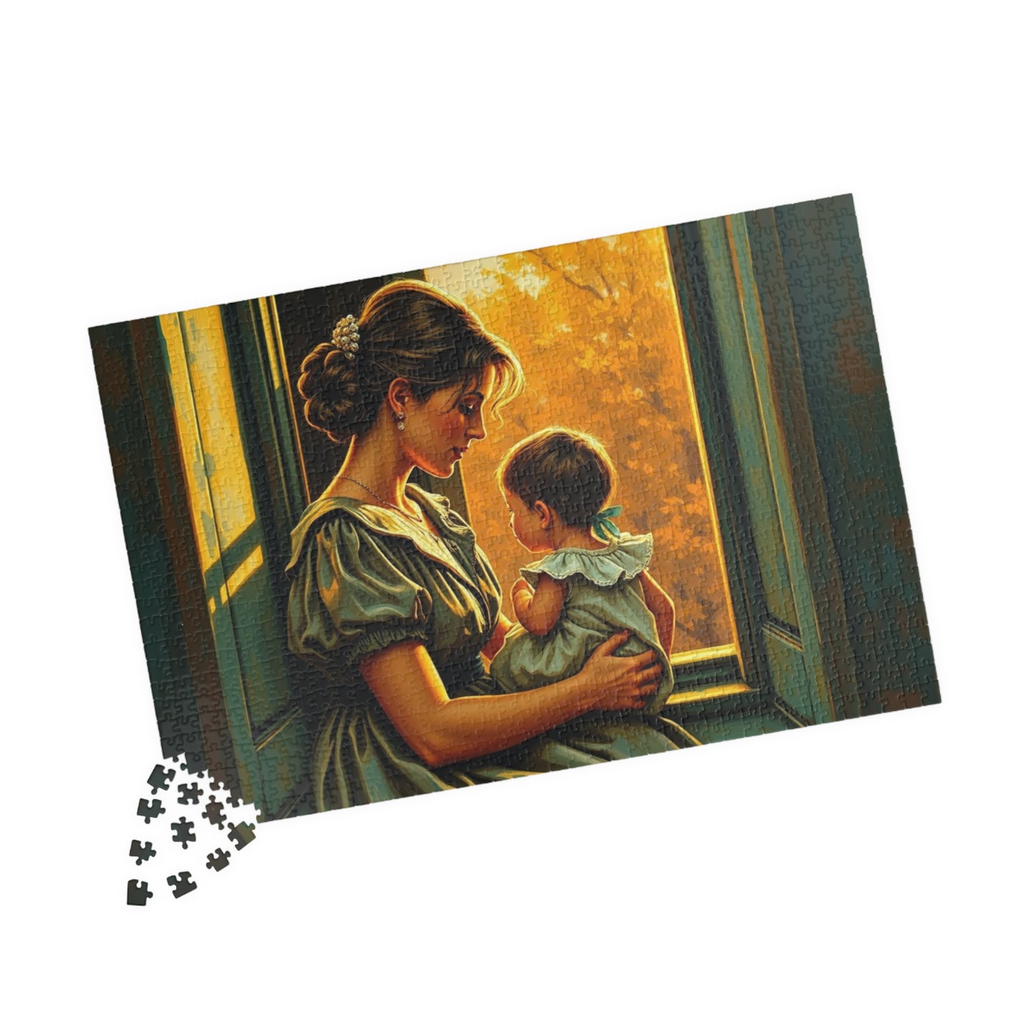 Heartwarming Mother and Child Puzzle - 110, 252, 520, 1014 Pieces, Family Bonding, Best Gift for Moms, Cozy Home Entertainment Brain Teaser Puzzle The Puzzle Chest