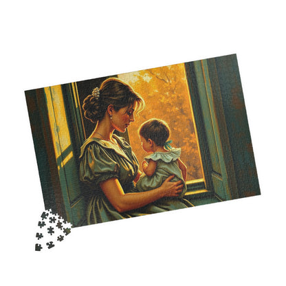 Heartwarming Mother and Child Puzzle - 110, 252, 520, 1014 Pieces, Family Bonding, Best Gift for Moms, Cozy Home Entertainment Brain Teaser Puzzle The Puzzle Chest