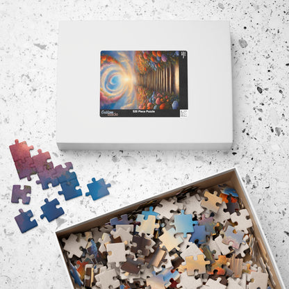 Heavenly Staircase Puzzle, Floral Flower Design, Religious Christian Faith Theme, 110 252 520 1014-Piece Jigsaw, Hobby, Meditation, Family Puzzle The Puzzle Chest