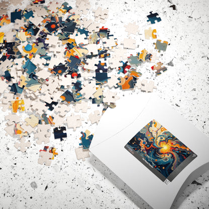 Cosmic Swirl Puzzle - Abstract Art Jigsaw Game for Adults Puzzle The Puzzle Chest