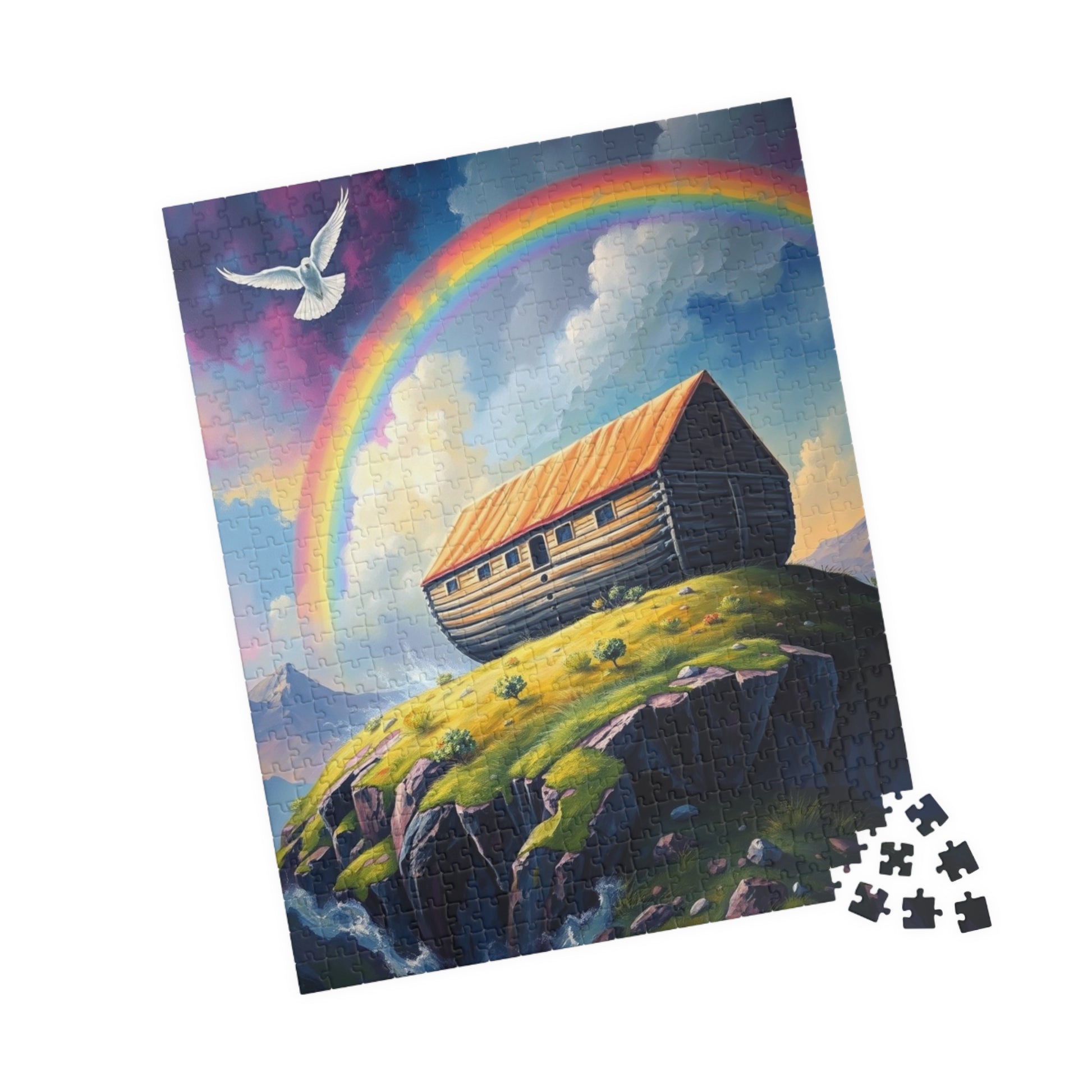 Noah's Ark Jigsaw Puzzle, Perfect for Family Game Night, Religious Holiday Birthday Gift for Friends, Fun Home Entertainment, Relaxing Hobby Puzzle The Puzzle Chest