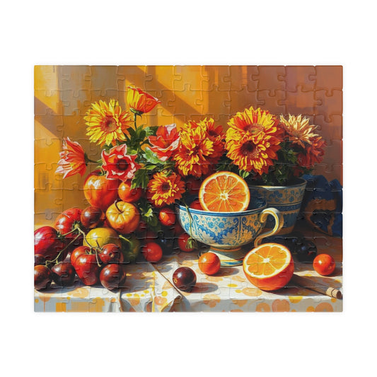 Floral Still Life Puzzle, Vintage Style Art Adult Jigsaw Game, Family Activity Home Entertainment, Gift for Garden Lover, Puzzle Enthusiast