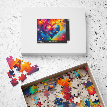 Celestial Love Jigsaw Puzzle, Pride Galaxy Puzzle, Cosmic Heart Puzzle, LGBTQ+ Puzzle Puzzle The Puzzle Chest