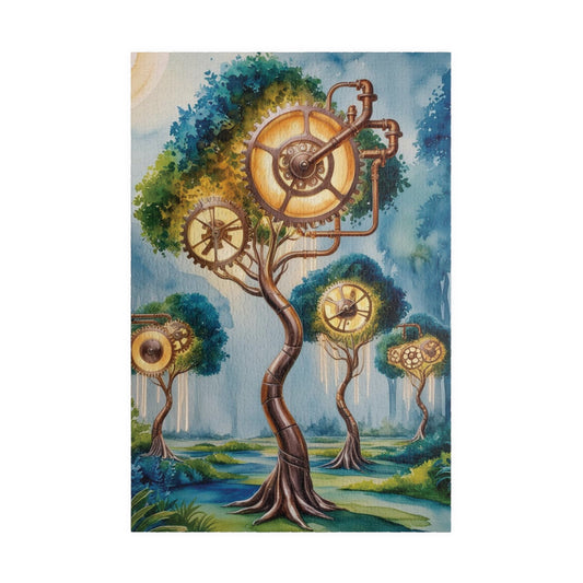 Jigsaw Puzzle - Surreal Landscape with Glowing Gears and Clockwork, Trippy 110, 252, 520, 1014-Piece Puzzle, Unique Gift for Puzzle Lover 1014 pcs (Vertical) Puzzle The Puzzle Chest