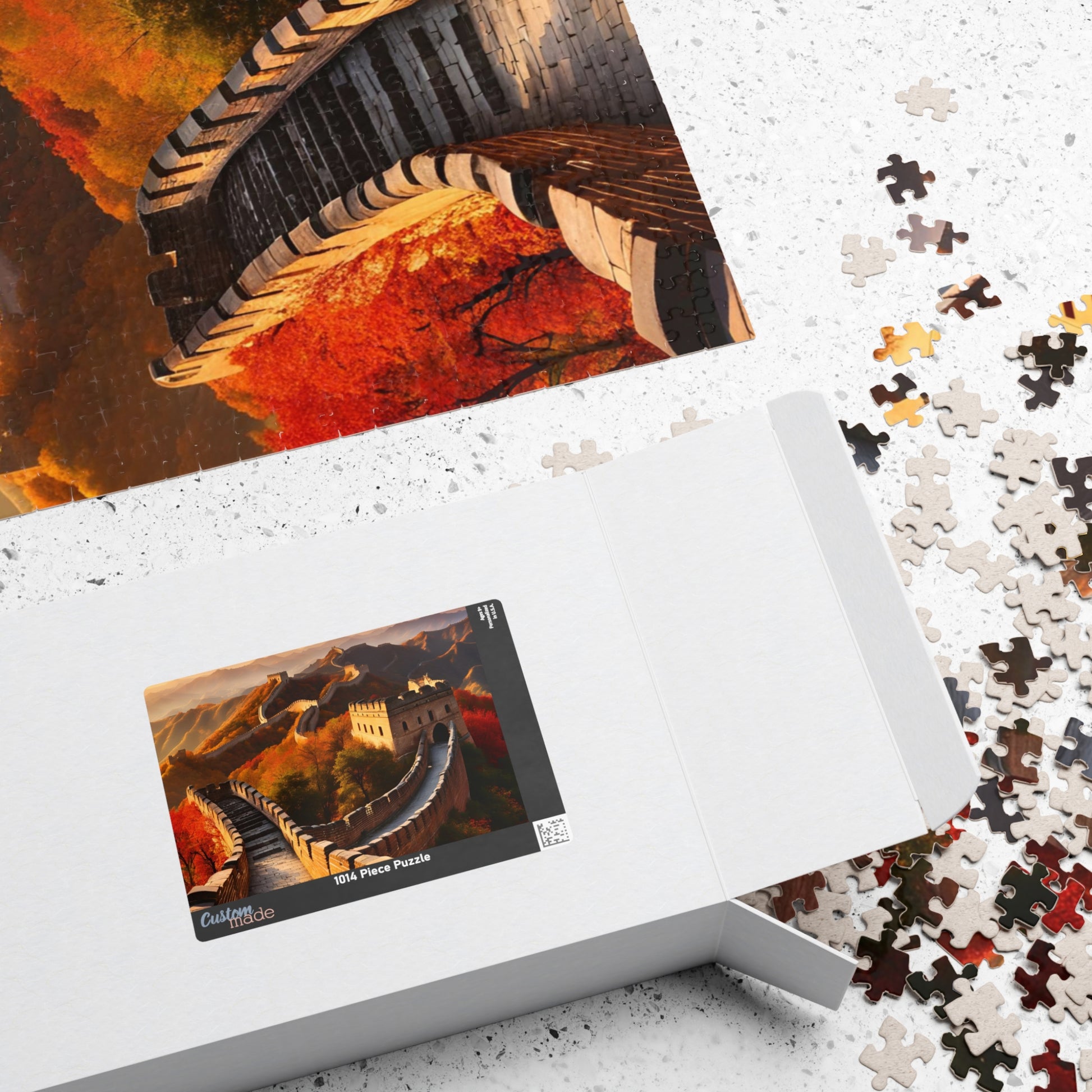 Great Wall of China Jigsaw Puzzle, Autumn Nature Landscape Tabletop Game, Puzzle Enthusiasts History Lovers, Fun Family Activity Game Night Puzzle The Puzzle Chest