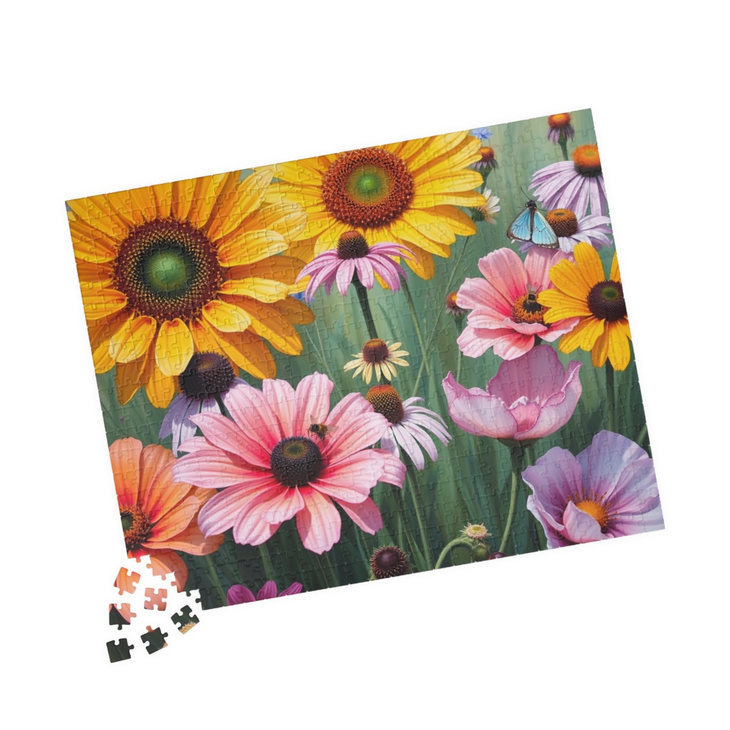 Floral Delight Jigsaw Puzzle - 110-1014 Piece | Perfect Gift for Nature Lover, Home Entertainment, Mindfulness Activity, Indoor Game Puzzle The Puzzle Chest