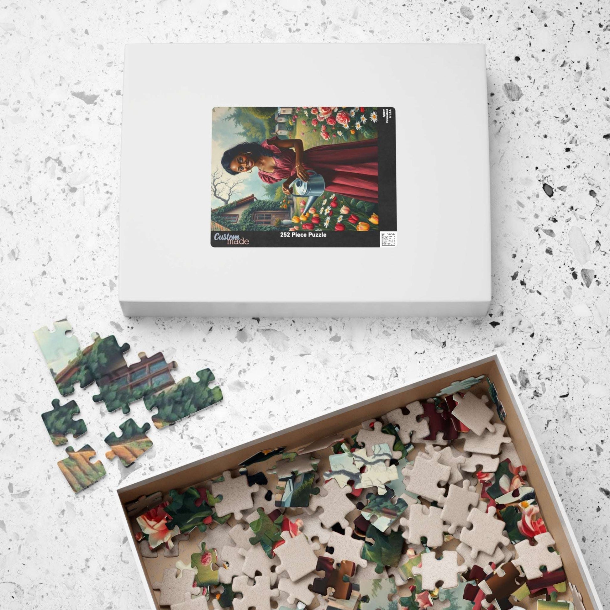 The Garden Keeper Jigsaw Puzzle - Black Woman Art, Afrocentric Artwork, African American Theme Puzzle The Puzzle Chest