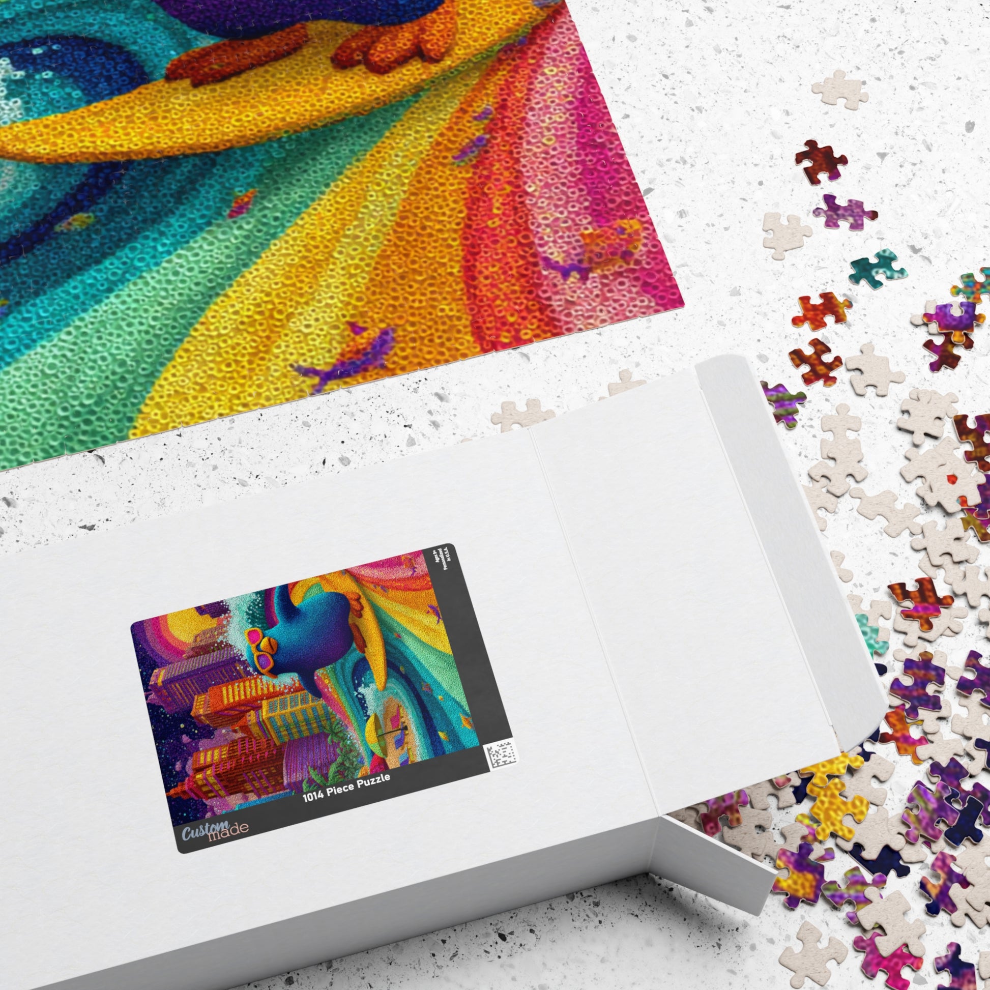 Penguin Surfer Jigsaw Puzzle – Animal Theme Game for All Ages, Family Activity, Gift for Kids, Adults, Game Night Puzzle The Puzzle Chest