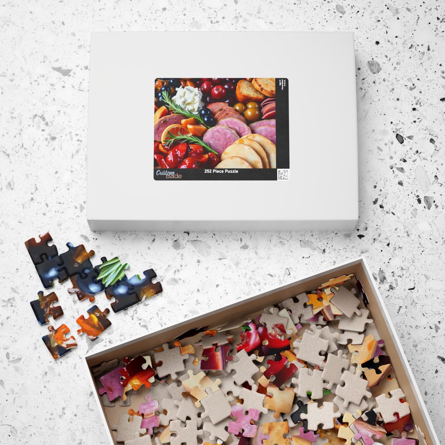 Gourmet Food Puzzle, Fun Family Activity, Foodie Gift, Home Decor Puzzle, Unique Puzzle Gift for Food Lovers, Puzzle for Game Night Puzzle The Puzzle Chest