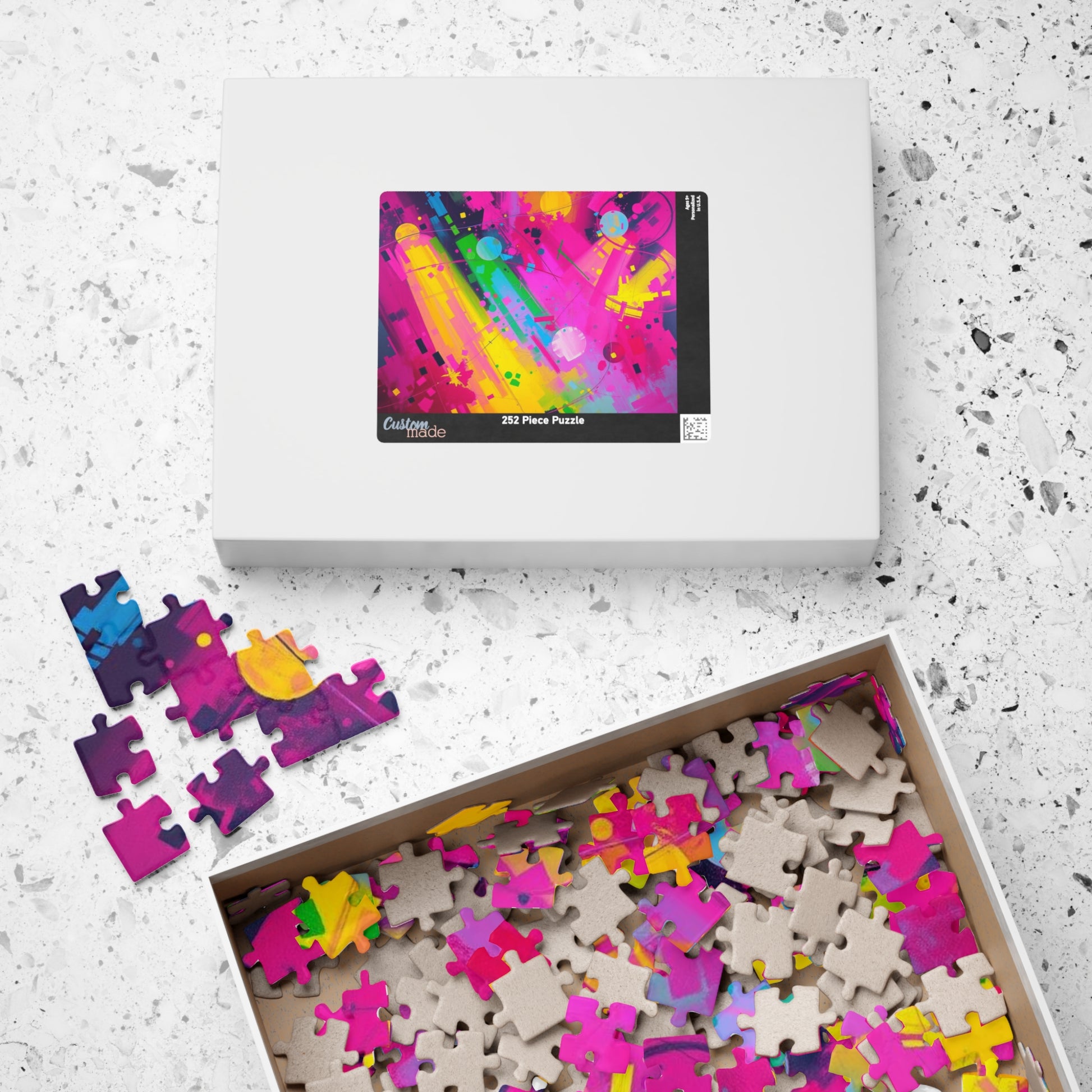 Vibrant Abstract Puzzle - Colorful Jigsaw Game for Adults Puzzle The Puzzle Chest