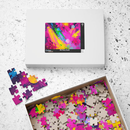 Vibrant Abstract Puzzle - Colorful Jigsaw Game for Adults Puzzle The Puzzle Chest