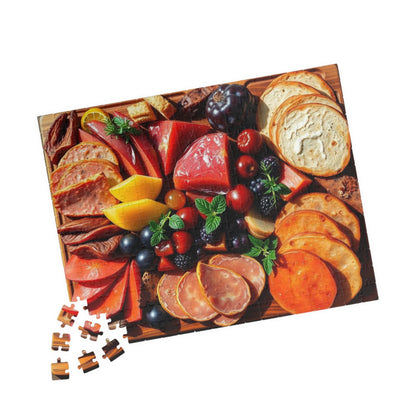 Gourmet Charcuterie Jigsaw Puzzle, Food Lover Gift, Family Game Night Brain Teaser, Unique Home Entertainment, Kitchen Table Activity Puzzle The Puzzle Chest