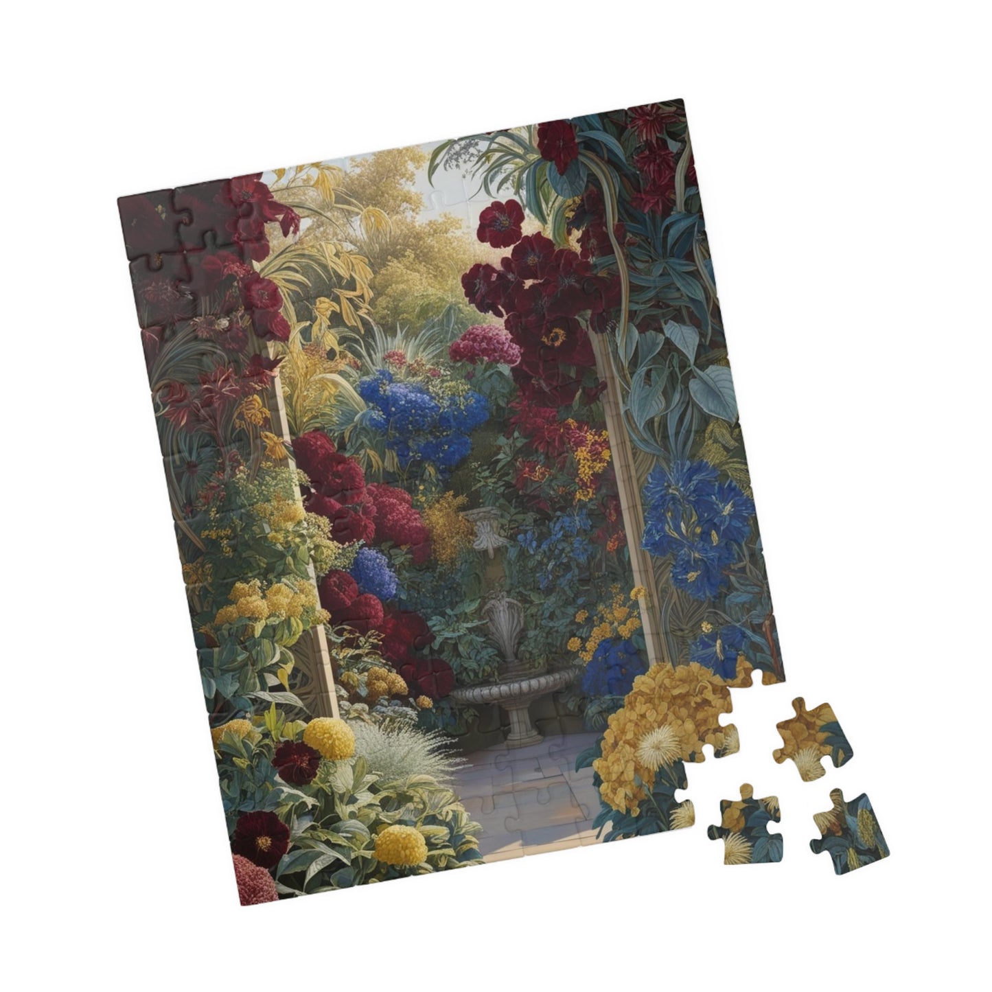 Colorful Floral Garden Puzzle, 110, 252, 520, 1014-piece Flower Adult Jigsaw Game, Creative Gift Idea, Family Activity, Puzzle Lover, Nature Art Puzzle The Puzzle Chest