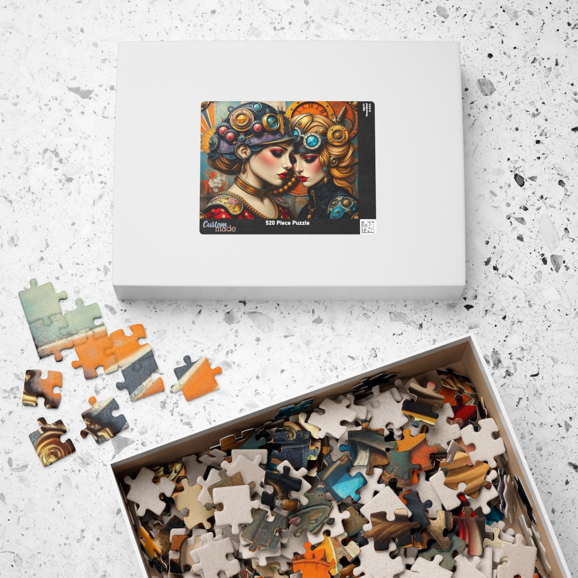 Steampunk Jigsaw Puzzle, Home Entertainment, Mindfulness Activity, Creative Gift Idea for Art Lovers, Vintage Aesthetic, Family Indoor Game Puzzle The Puzzle Chest