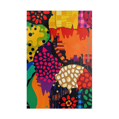 Colorful Abstract Jigsaw Puzzle - Modern Art Geometric Shapes Jigsaw Game 1014 pcs (Vertical) Puzzle The Puzzle Chest