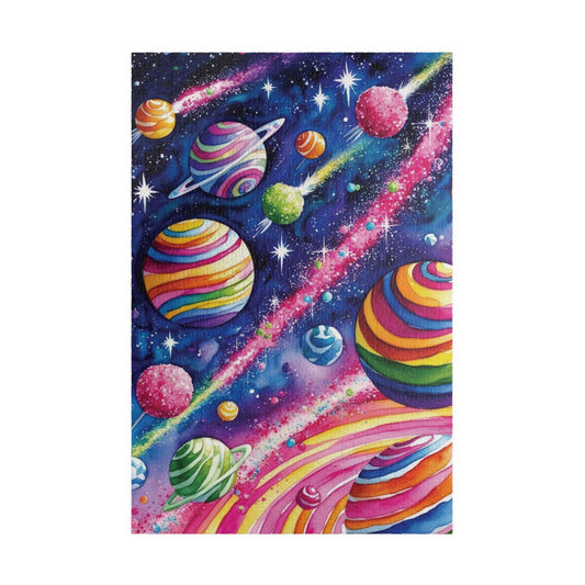 Puzzle, Candy Cosmos Trippy 110, 252, 520, 1014-piece - Swirling Candy Planets, Relaxing Jigsaw, Unique Space Gift, Mindful Activity, Fun 1014 pcs (Vertical) Puzzle The Puzzle Chest