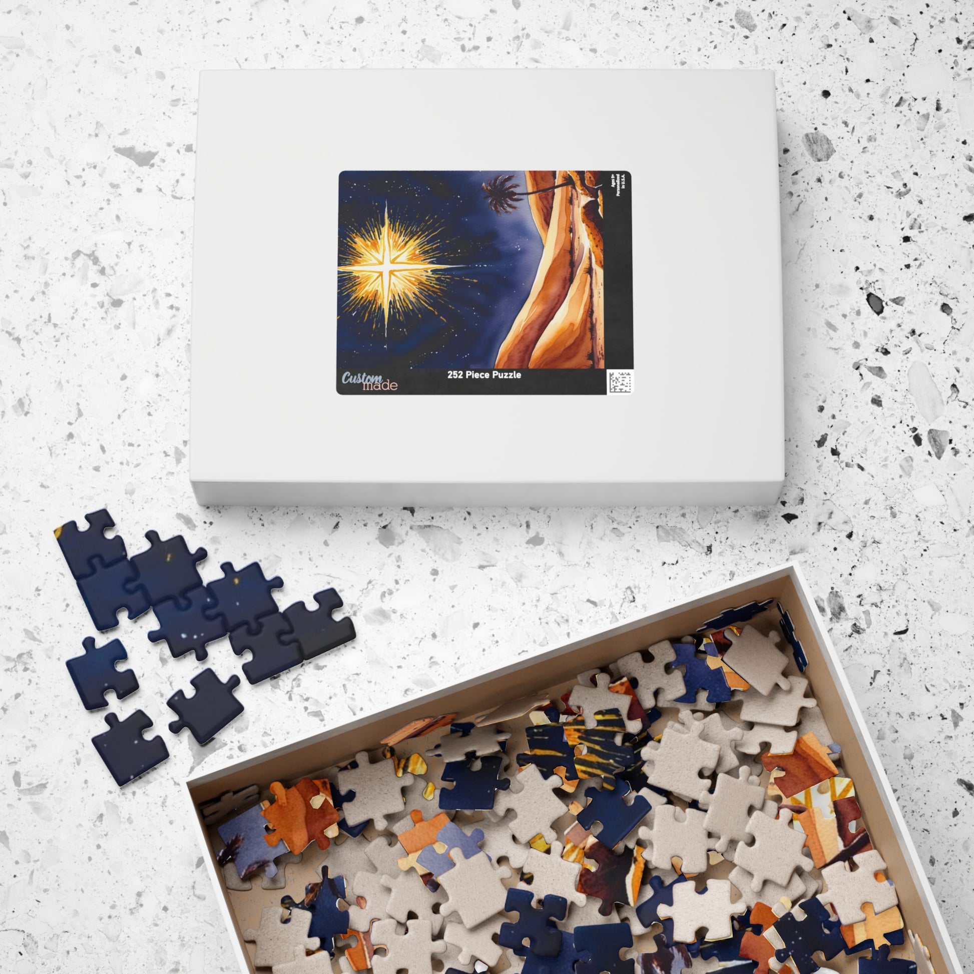 Star of David Jigsaw Puzzle, Religious Theme Faith-Based, 110, 252, 520, 1014 Piece - Holiday Gift, Jewish Holiday Celebration, Mindfulness Puzzle The Puzzle Chest