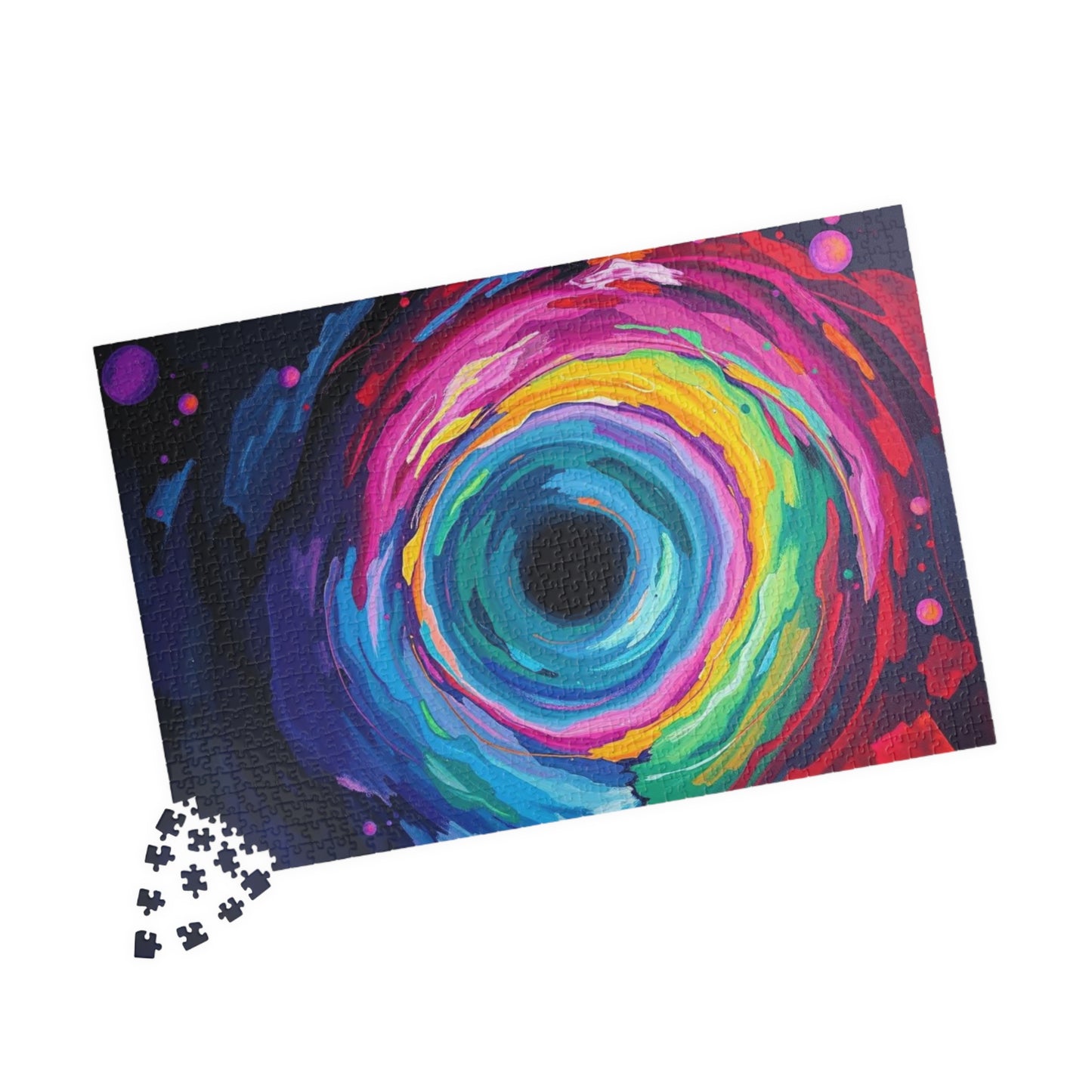 Vibrant Galaxy Puzzle, Colorful Abstract Jigsaw for Family or Solo Fun Puzzle The Puzzle Chest