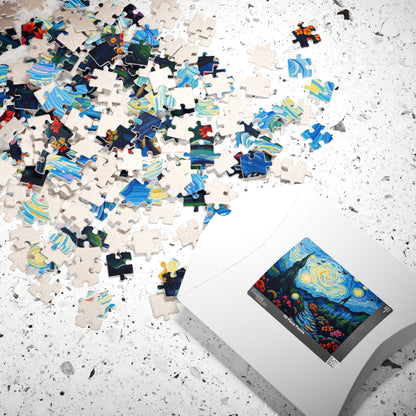 Starry Night Jigsaw Puzzle, Colorful 110-1014 Piece Puzzle for Art Lover, Family Game Night, Home Entertainment, Gift for Puzzle Enthusiasts Puzzle The Puzzle Chest