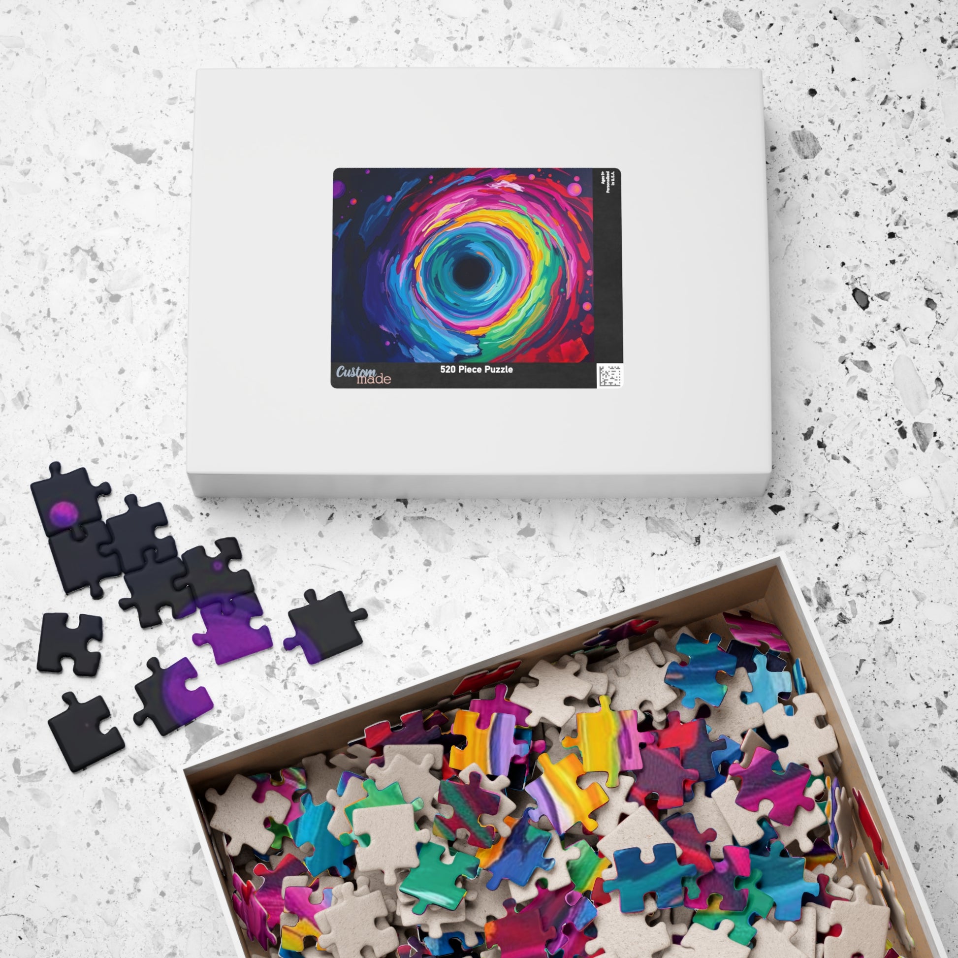 Vibrant Galaxy Puzzle, Colorful Abstract Jigsaw for Family or Solo Fun Puzzle The Puzzle Chest