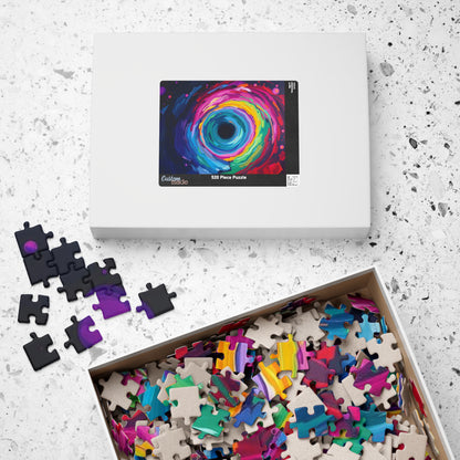 Vibrant Galaxy Puzzle, Colorful Abstract Jigsaw for Family or Solo Fun Puzzle The Puzzle Chest