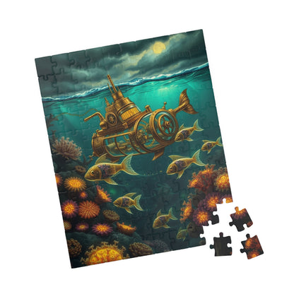 Steampunk Underwater Adventure Puzzle - 110 to 1014 Pieces, Perfect Gift for Ocean Lovers, Family Fun, Game Nights, Educational Play Puzzle The Puzzle Chest