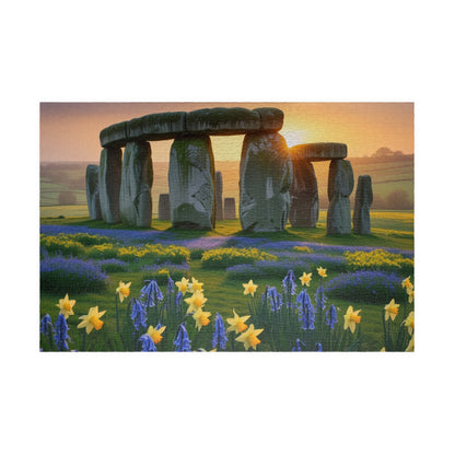 Stonehenge Sunrise Puzzle - 110, 252, 520, 1014-Piece, Famous European Landmark Jigsaw, Mind Game, Meditation Activity, Gift 1014 pcs (Horizontal) Puzzle The Puzzle Chest