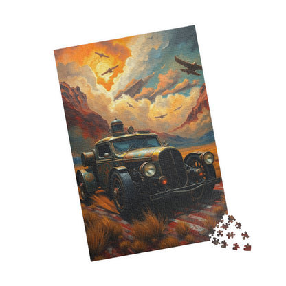 Vintage Car Puzzle, Nostalgic Jigsaw, Classic Auto Art, Gift for Him Car Enthusiasts, Solo Fun or Family Activity Puzzle The Puzzle Chest