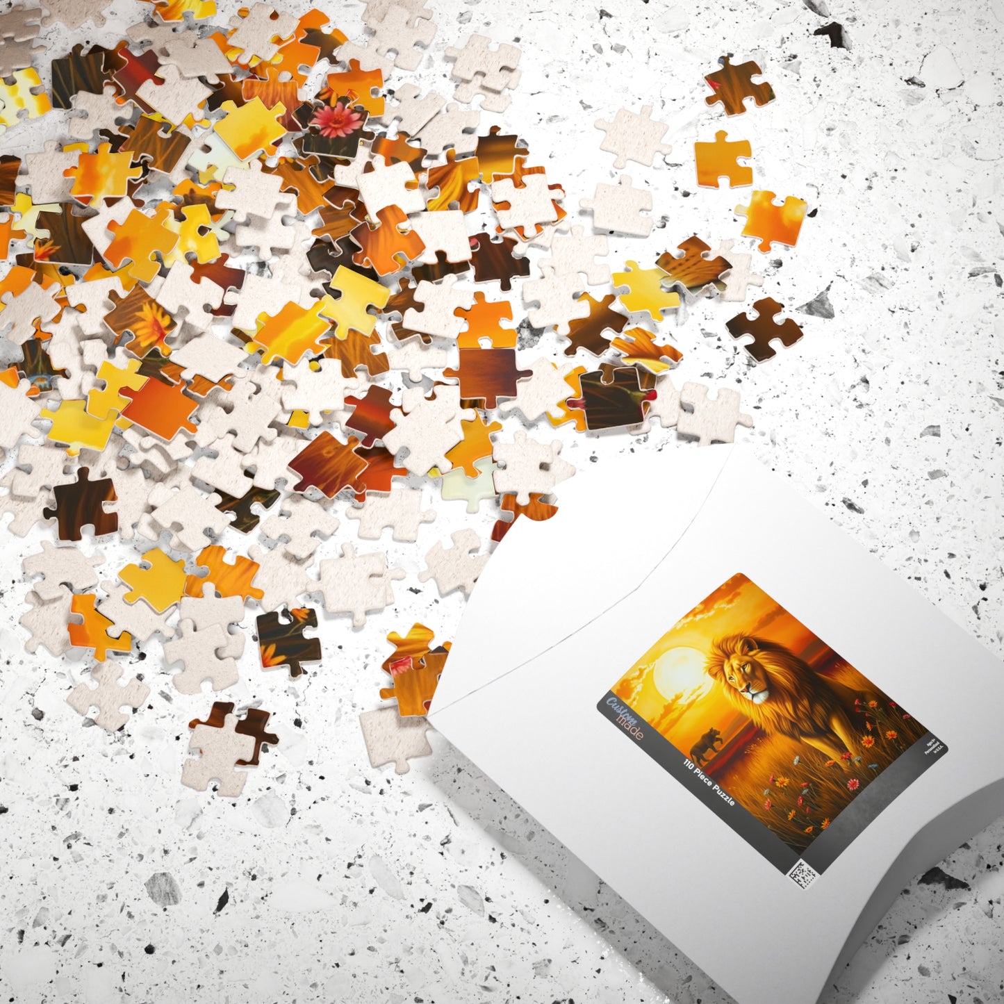 Majestic Lion Puzzle, Leo Zodiac Sign Jigsaw Game for Adults, Animal Lover Astrology Enthusiast Gift, Family Activity, Solo Fun Brain Teaser Puzzle The Puzzle Chest