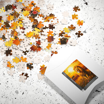 Majestic Lion Puzzle, Leo Zodiac Sign Jigsaw Game for Adults, Animal Lover Astrology Enthusiast Gift, Family Activity, Solo Fun Brain Teaser Puzzle The Puzzle Chest