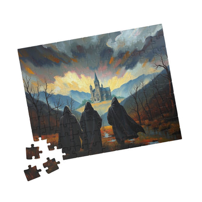 Twilight Pilgrimage Jigsaw Puzzle for Adult, Gothic Puzzle, Dark Fantasy Landscape Puzzle, Gift for Puzzle Lover, 1000-Piece Puzzle Mindful Puzzle The Puzzle Chest