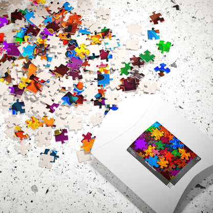 Chaotic Puzzle Piece Jigsaw Collage Puzzle - Fun for Adults, Family Game Night Activity, Creative Hobby, Senior Mental Exercise Puzzle The Puzzle Chest