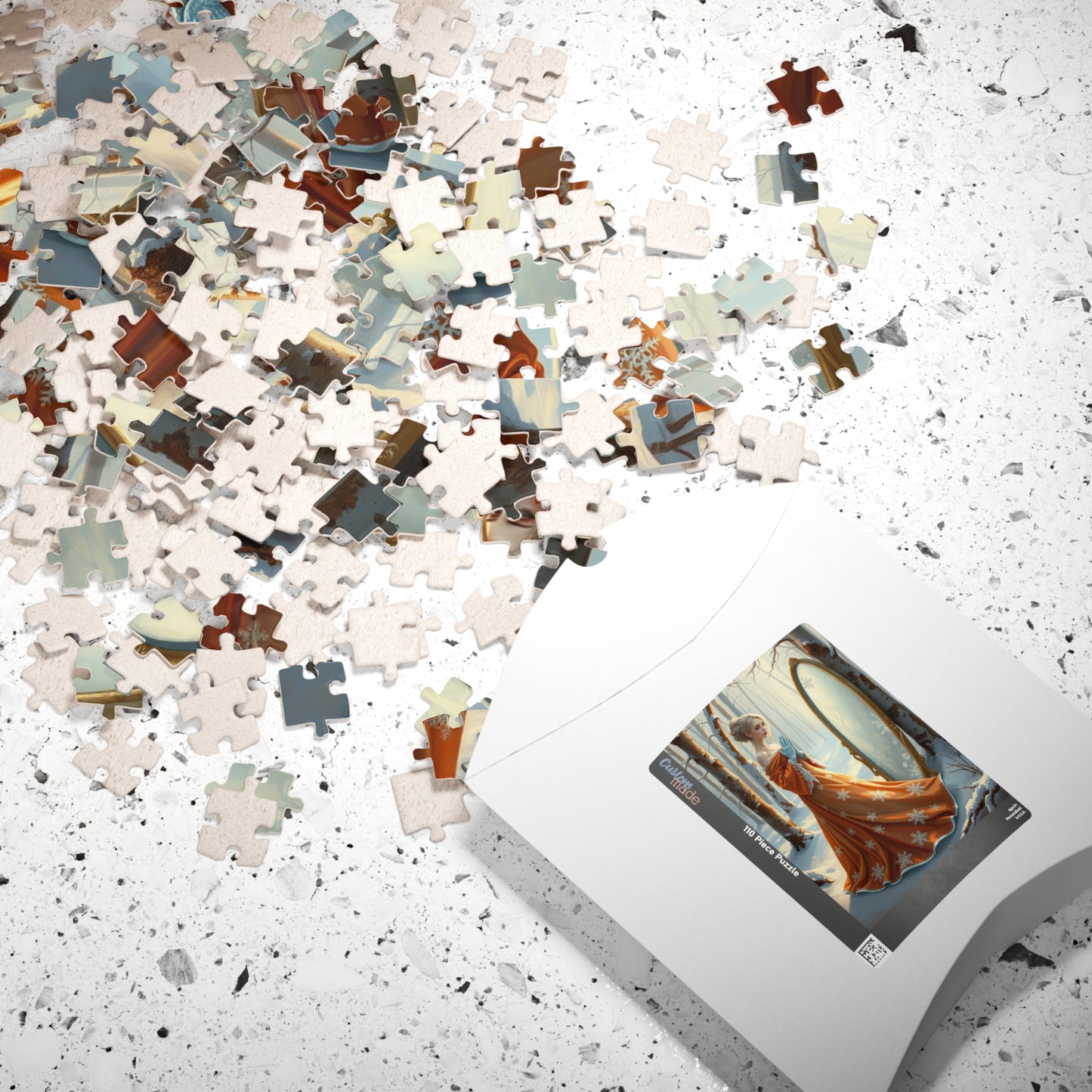 Elegant Frost Spirit Puzzle | Winter Wonderland Jigsaw Game | 110, 252, 520, 1014-piece | Holiday Decor, Family Fun Gift Idea, Cozy Nights