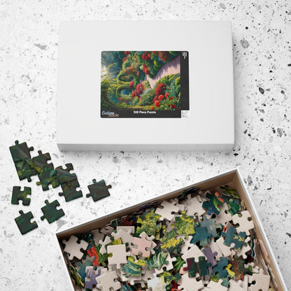 Serene Garden Puzzle - Relaxing Floral Artwork, Flower Jigsaw Game for Adults, Family Fun, Nature Lovers Gift, 110, 252, 520, 1014-piece Puzzle The Puzzle Chest