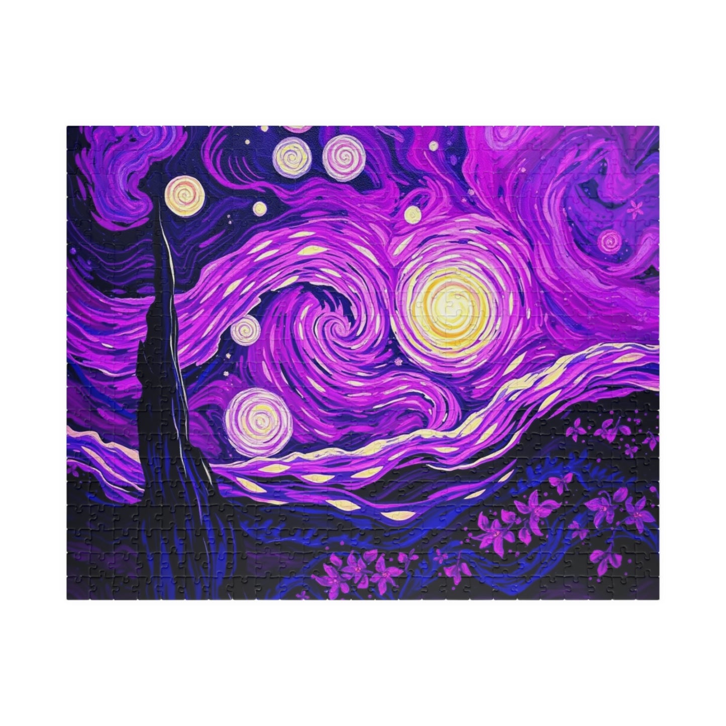 Starry Night Jigsaw Puzzle, Relaxing Art Puzzle for Adults, Home Entertainment Gift for Art Lover Family Game Nights 520 pcs (Horizontal) Puzzle The Puzzle Chest