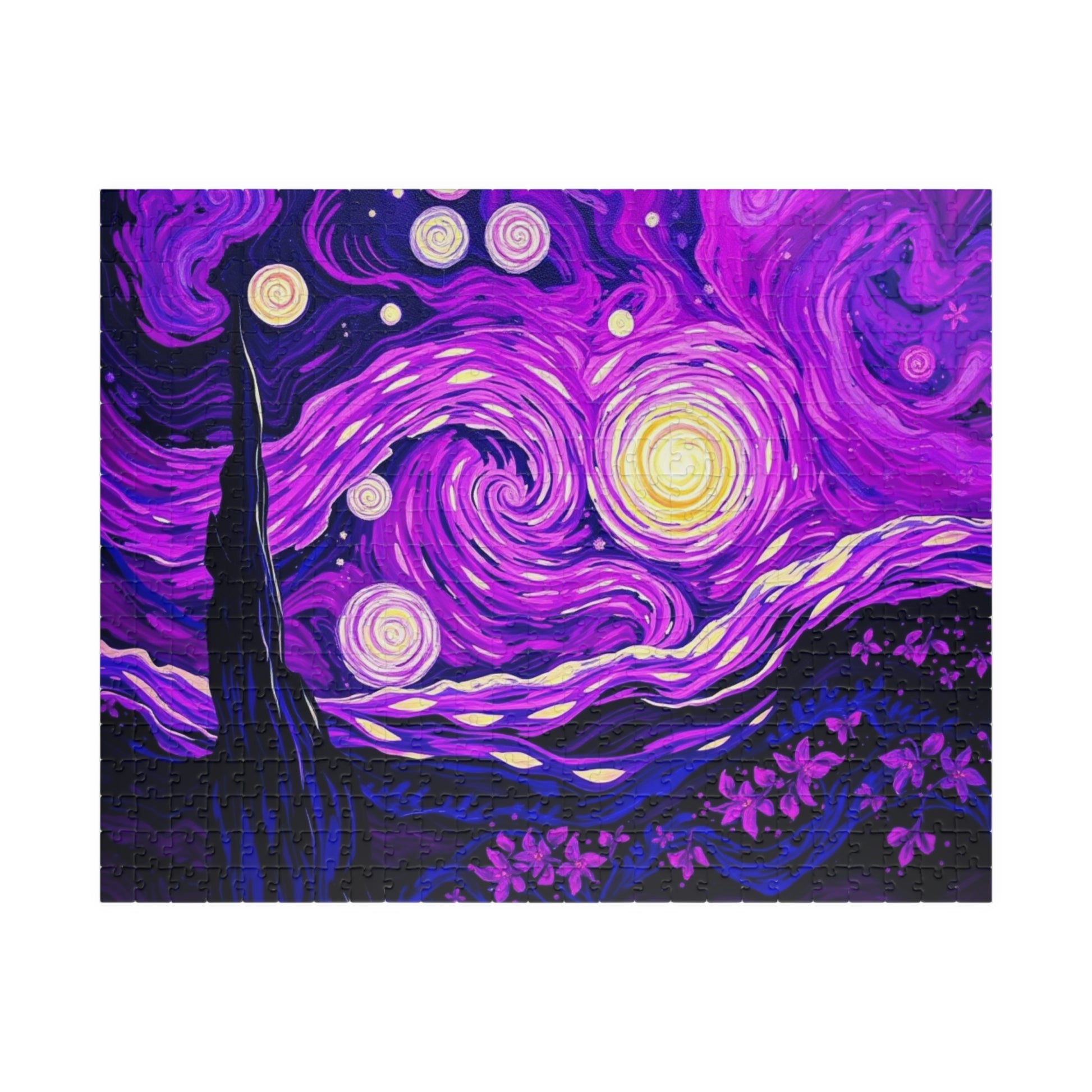 Starry Night Jigsaw Puzzle, Relaxing Art Puzzle for Adults, Home Entertainment Gift for Art Lover Family Game Nights 520 pcs (Horizontal) Puzzle The Puzzle Chest