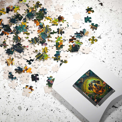 Dachshund Forest Adventure Puzzle, Animal Jigsaw Game for Adults, Dog Lover Gift for Friends, Cozy Night Activity, Mindfulness Family Fun Puzzle The Puzzle Chest