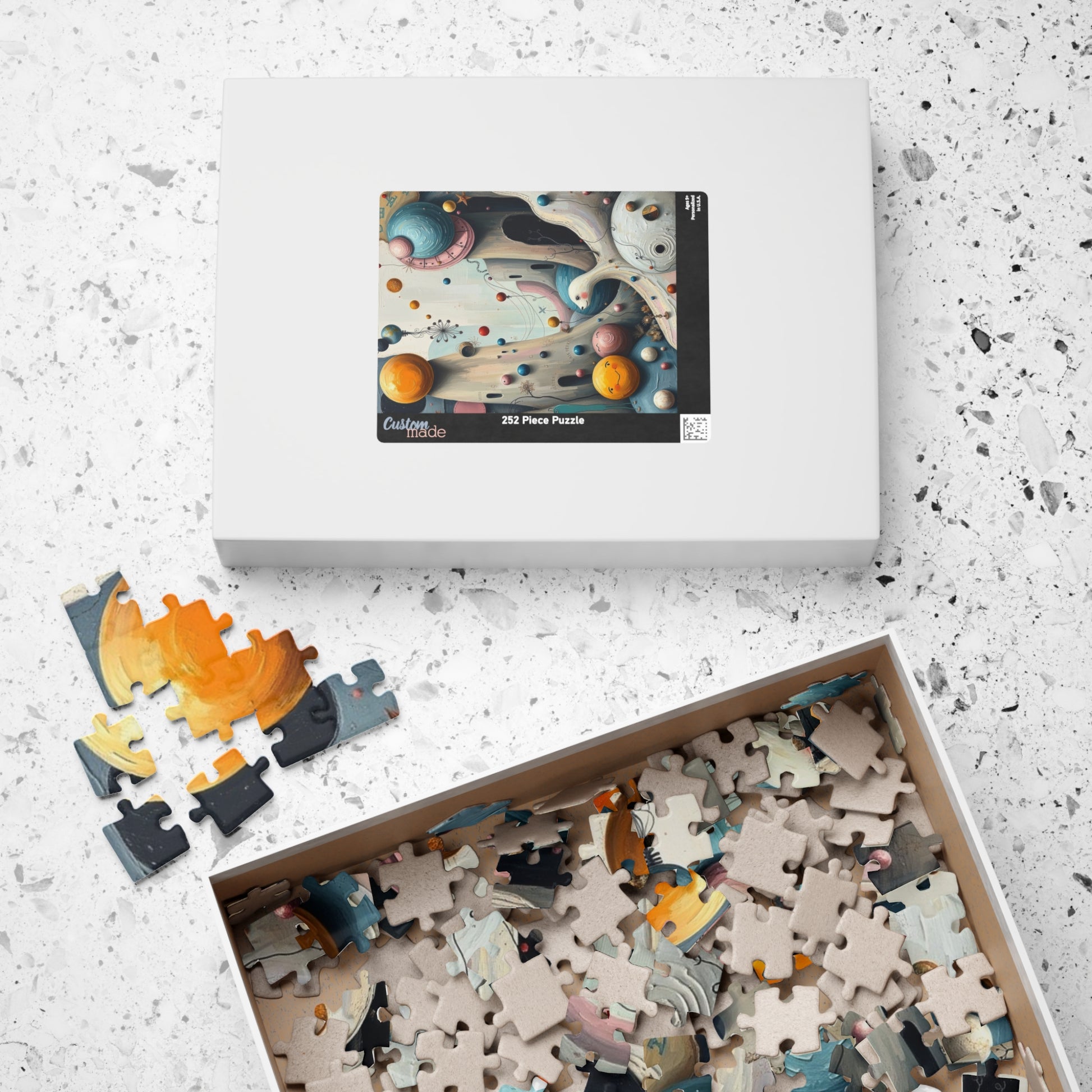 Fantastical Childlike World Puzzle for Adults, Abstract Shapes Jigsaw Game for Solo Fun, Family Activity, Puzzle Lover Gift for Friend Puzzle The Puzzle Chest